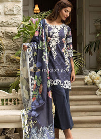 Firdous Premium Khaddar 3Pc 18-CE-3A Purple