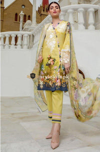 Firdous Tropical vol.1 Linen 3Piece -CEE-04