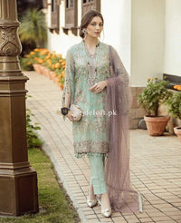 Flossie Embroidered Chiffon Lavish Luxury Edition – 04 Moon Light-1