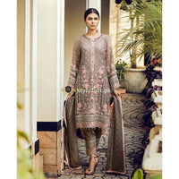 Flossie Pure Chiffon Embroidered 3Piece FS-13