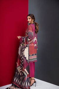 Fuchsia By Baroque Embroidered Lawn 3Pc Suit Liaison-02