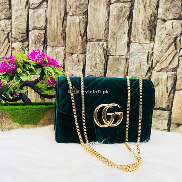 GUCCI Cross Body Shoulder Bag for Ladies and Girls Green