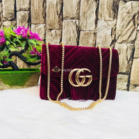 GUCCI Cross Body Shoulder Bag for Ladies and Girls Maroon