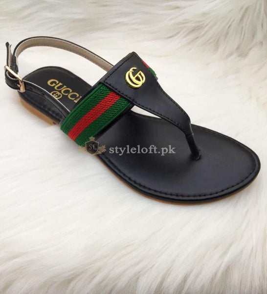 STYLE LOFT.PK Gucci Slipper Women's Footwear- Black