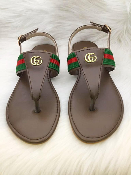 STYLE LOFT.PK Gucci Slipper Women's Footwear- Brown