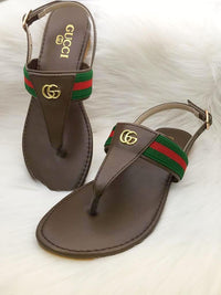 STYLE LOFT.PK Gucci Slipper Women's Footwear- Brown