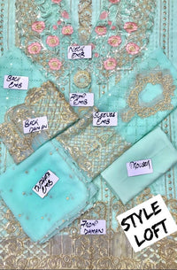 GUL AHMED Chiffon Dress PM-119