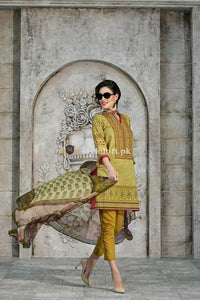 Gul Ahmed Lawn Collection 2019 3Pc Embroidered BM-24