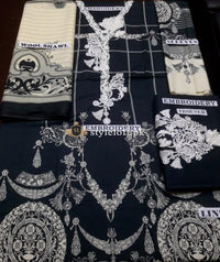 Gul Ahmed Linen, Wool Shawl 3Piece PSM-03