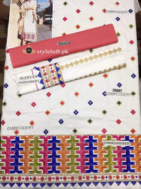 STYLE LOFT.PK Gul Ahmed Luxury Lawn 2019 Collection - 2Piece Embroidered Suit