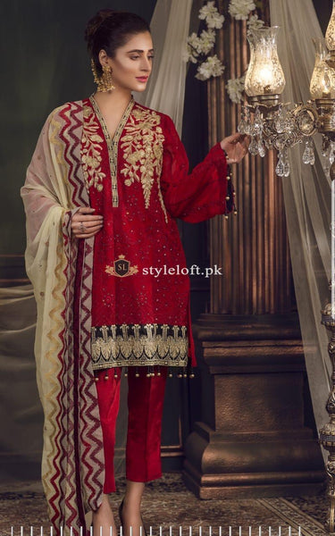 STYLE LOFT.PK Gul E Noor Premium Chiffon Collection 2019 by Zebaish Unstitched 3 Piece Suit