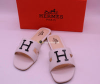 HERMES Paris Women's Slides 2018-White
