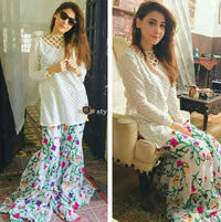 Hina Altaf Embroidered Lawn Collection 2Pc Celebrity Suit