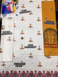 Hina Altaf Lawn Embroidered Collection 2019 2Pc Dress