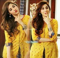 Hina Altaf Spotted 2Pc Embroidered Lawn Suit 2019