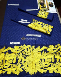 STYLE LOFT.PK Hina Niazi Celebrity Spotted Embroidered Linen 2 Piece Suit