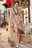 STYLE LOFT.PK Imrozia by Serene Embroidered Chiffon Unstitched 3 Piece Suit SEI19E 705 THE SHIMMER TANGERINE - Luxury Collection