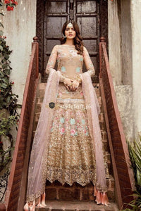 STYLE LOFT.PK Imrozia by Serene Embroidered Chiffon Unstitched 3 Piece Suit SEI19E 710 THE BRONZE TINGE - Luxury Collection