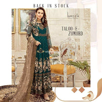 STYLE LOFT.PK Imrozia by Serene Embroidered Chiffon Unstitched 3 Piece Suit SEI19KM 809 TALOO-E-ZUMURD