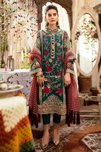 STYLE LOFT.PK Imrozia by Serene Embroidered Organza Unstitched 3 Piece Suit SEI19E 706 THE MYSTIC OCEANIA - Luxury Collection