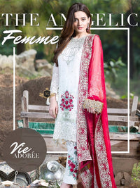 Imrozia Chiffon 3Piece Vie-Adoree-White