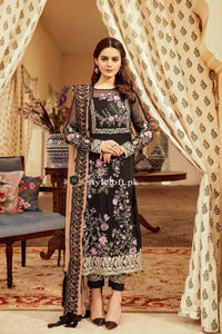STYLE LOFT.PK Imrozia Chiffon Collection 2019 Unstitched 3 Piece-05-The Caramel Coco