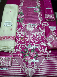 STYLE LOFT.PK Imrozia Premium Embroidered Lawn Collection 2019 3Pc Suit 07-The Mauve Vista