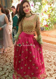 Indian Designer Chiffon Mexi Dress with Gharara