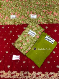 Indian Designer Chiffon Mexi Dress with Gharara