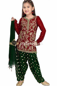 Indianway Kids Marina 2Piece Embroidered Dress