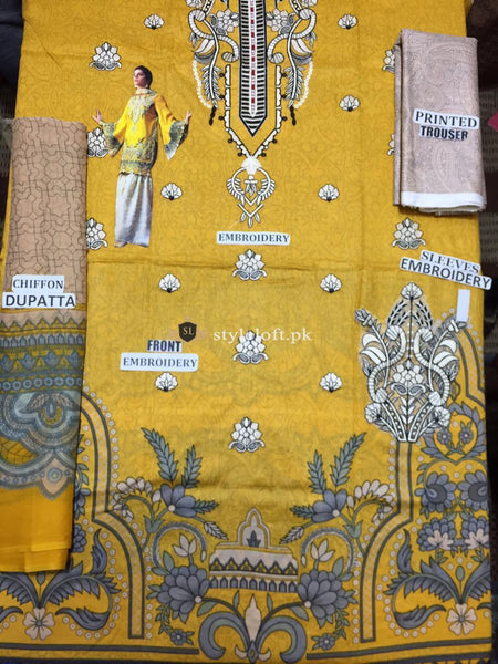 STYLE LOFT.PK Ittehad Textile Lawn Collection 2019 3Piece Suit ITH-1901