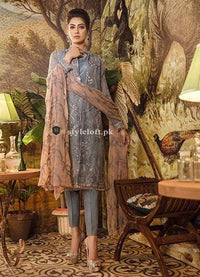 STYLE LOFT.PK Iznik Chiffon Collection 2019 3Piece Unstitched Suit Desert Dusk CC-09