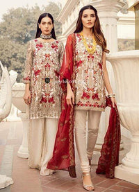 STYLE LOFT.PK Iznik Chinon Chiffon Collection 2019 Unstitched 3 Piece Suit Afternoon Sun - (CN-01)