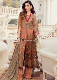 STYLE LOFT.PK Iznik Embroidered Chiffon Unstitched 3 Piece Suit IC19CC 08 Sunset Hues - Luxury Collection