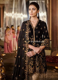 Iznik Embroidered Lawn Unstitched 3Pc Suit IZ19 - MOONLESS NIGHT