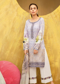 STYLE LOFT.PK Iznik Embroidered Linen Unstitched 3 Piece Suit IZ19LF 10 LAVENDER FROST