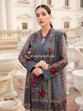 Iznik Embroidered Unstitched 3 Piece Suit IC19CC 05 Grey Canvas - Luxury Collection