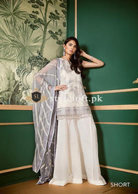 Jazmin Barooq Chiffon Collection 3Piece Unstitched Suit Rush-Skin