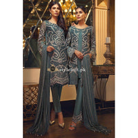 Jazmin Chiffon Collection 3Piece Unstitched Suit D03 Pearl-Deau