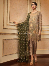 Jazmin Chiffon Collection 2019 3Piece Dress JZ-DW02