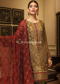 Jazmin Embroidered Lawn Unstitched 3 Piece Suit JZ18W-08