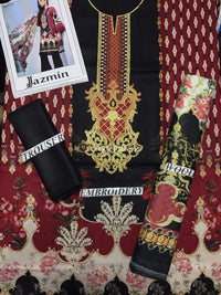 STYLE LOFT.PK Jazmin Embroidered Linen Unstitched 3 Piece Suit JIR19-L2 09 TURKISH TALE