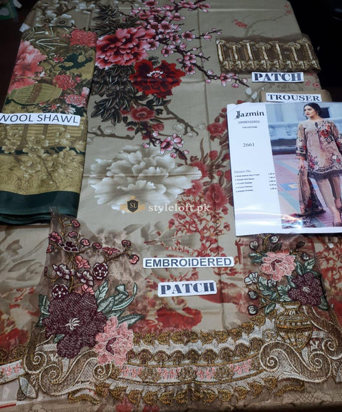 STYLE LOFT.PK Jazmin Embroidered Linen Unstitched 3 Piece Suit JIR19L 06 ALMA FLEUR