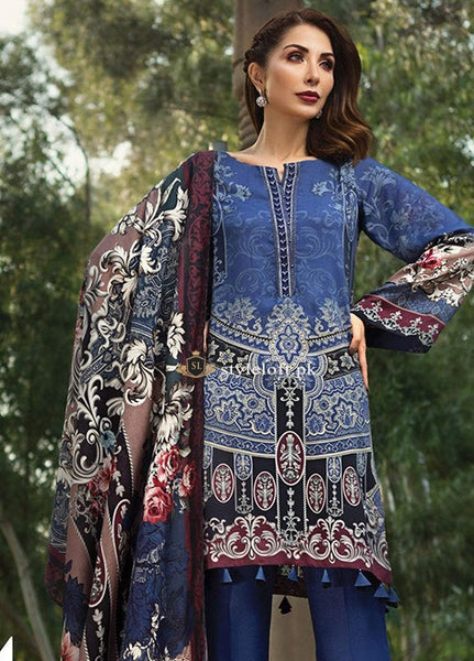 Jazmin Lawn Collection 2019 3Pc Embroidered J-06