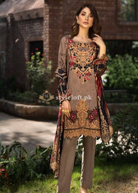 Jazmin Lawn Collection 3Piece - Lawn Dupatta D8-Sepia