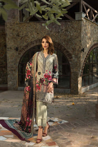 Jazmin Linen 3Piece, Wool Shawl 09F-Sia Rose