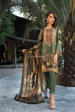 Jazmin Linen Collection 3Piece - Wool Shawl D10-Green