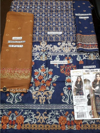 Jazmin Linen Embroidered 3Piece BD-22