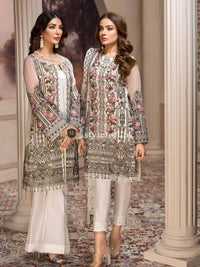 STYLE LOFT.PK Jazmin Luxury Chiffon Eid Collection 2019 3PC Embroidered Suit Nafeesa