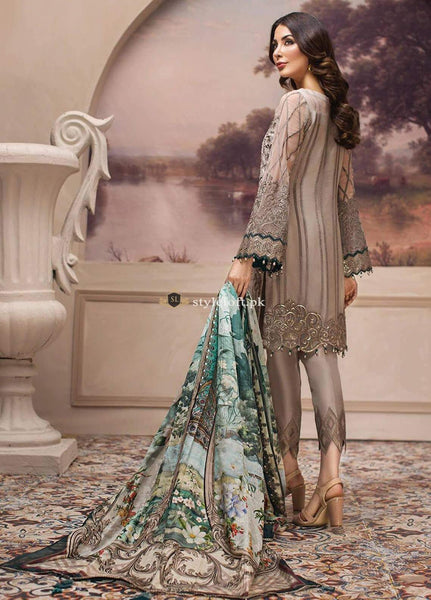 STYLE LOFT.PK Jazmin Luxury Chiffon Eid Collection 2019 3PC Embroidered Suit Shahwar